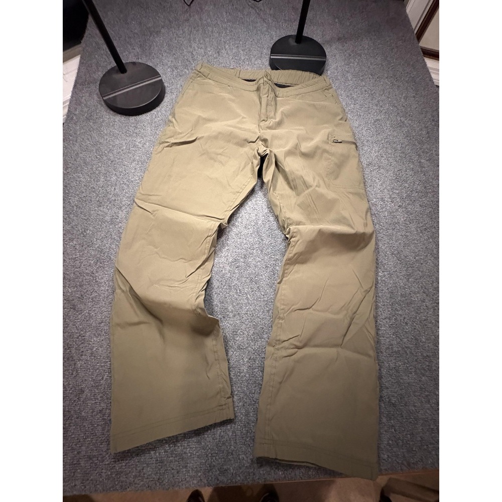 Eddie Bauer Pants Womens XL Beige Fleece Lined Snow Nylon Stretch EBW32WB332P